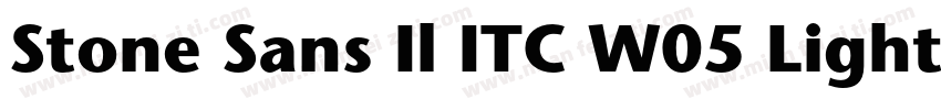 Stone Sans Il ITC W05 Light字体转换